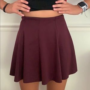 Maroon skater skirt